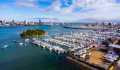 Aerial view of Gosport Marina